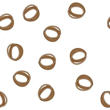 Pattern border lasso cartoon vector 스톡 일러스트