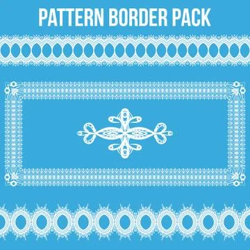 Pattern Border Pack Stock-Illustration