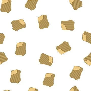 Pattern border torn cardboard cartoon vector イラスト素材