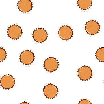 Pattern Bottle cap showing a simple corrugated design Illustrazione stock