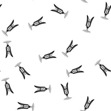 Pattern bottle corkscrew wine cartoon vector Stock Illustration