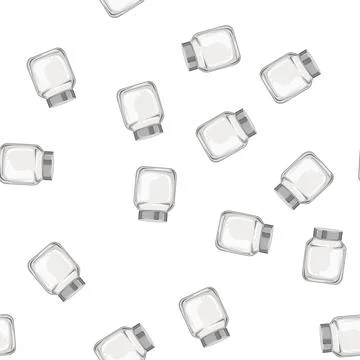 Pattern bottle glass container cartoon vector Stock Illustration