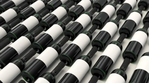 Pattern from bottles of red wine with blank labels Stock Illustration