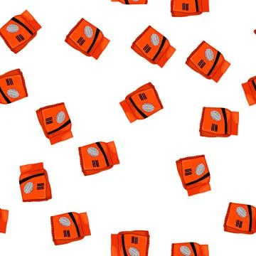 Pattern box litter pet color icon vector Stock Illustration