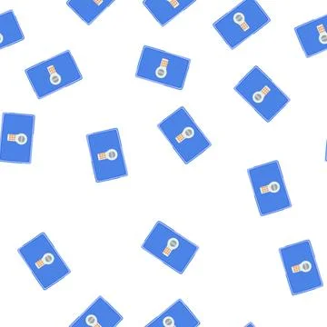 Pattern box safe cartoon vector Stock-Illustration