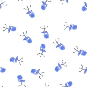 Pattern boy kid chair cartoon vector Stock Illustration