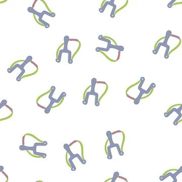 Pattern boy slingshot cartoon vector Stock Illustration