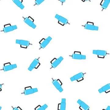 Pattern bpa water bottle reusable cartoon vector Stock Illustration