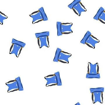 Pattern brace back posture corrector cartoon vector イラスト素材