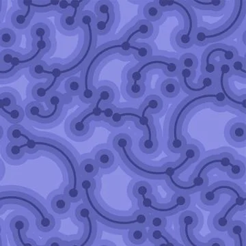Pattern with brains, neurons, and abstract science elements. Ideal for medi.. Illustrazione stock