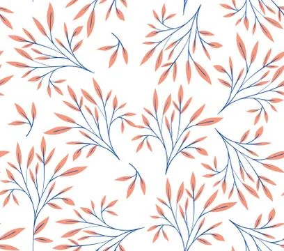 Pattern of branch and leaf icon Stock Illustration