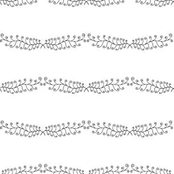 Pattern with branches Illustrazione stock