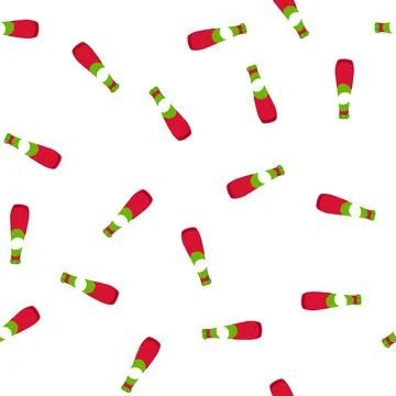 Pattern brand ketchup bottle cartoon vector Stock Illustration