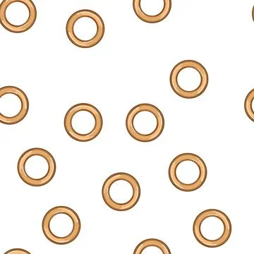 Pattern brass grommet ring cartoon vector Stock Illustration