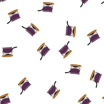 Pattern bread fondue cartoon vector 库存插图