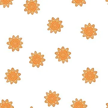 Pattern bread gingerbread cartoon vector Stockillustratie