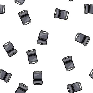 Pattern bread sandwich maker cartoon vector Stock Illustration