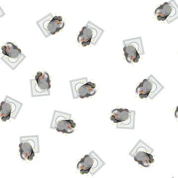 Pattern breaker short circuit fire cartoon vector Stock Illustration