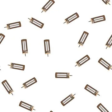 Pattern breakfast coffee glass cartoon vector イラスト素材
