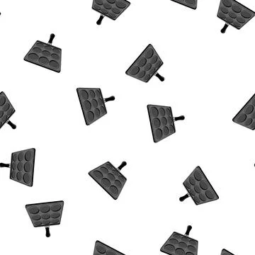 Pattern breakfast mini pancake pan cartoon vector Stock Illustration