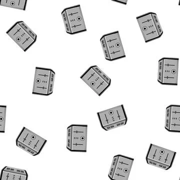 Pattern breakfast toaster bread cartoon vector Stockillustratie