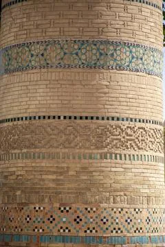 Pattern with brick stones in a castle Stockfoto's
