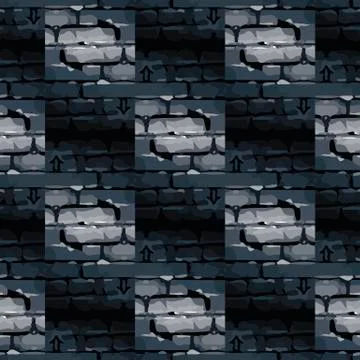 Pattern bricklaying Stock Illustration