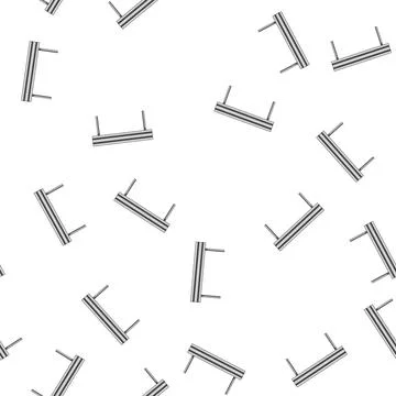 Pattern bridge guard rails cartoon vector Stock Illustration
