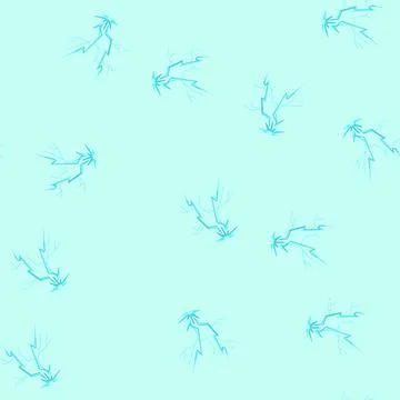 Pattern bright blue lightning bolt forming a powerful electricity strike, dem Illustrazione stock
