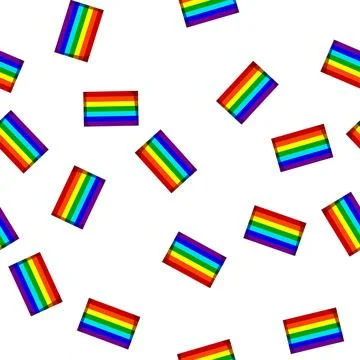 Pattern bright rainbow cartoon vector イラスト素材