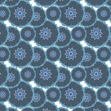 A pattern of bright shapes of different sizes. Stock Illustration