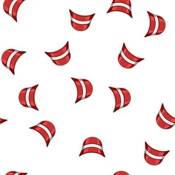 Pattern brim visor cap cartoon vector Stockillustratie