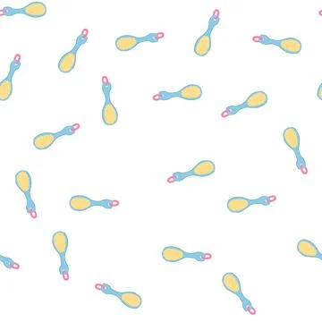 Pattern bristle soft baby brush cartoon vector Stock Illustration