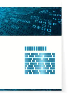 Pattern for brochure or cover with hex code イラスト素材