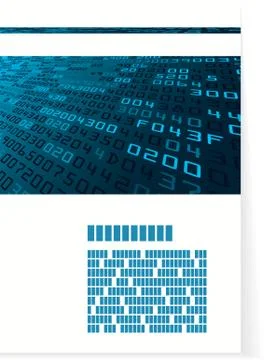 Pattern for brochure or cover with hex code 스톡 일러스트