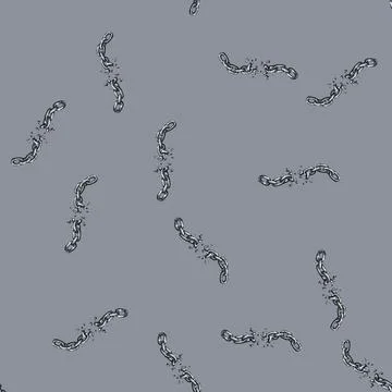 Pattern broken chain sketch hand drawn Stock Illustration