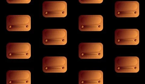 Pattern from a bronze bulk of old retro antique vintage rectangular hipster r Stock Illustration