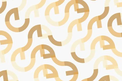 Pattern of brown and beige snakes on white background Stock Photos