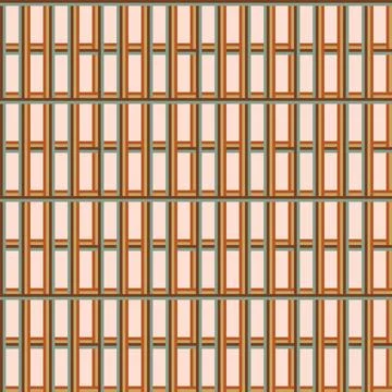 A pattern of brown and green bars with white spaces in between Stock Illustration