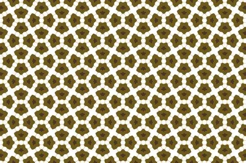 A pattern of brown and white flowers on a white background Stock Illustration