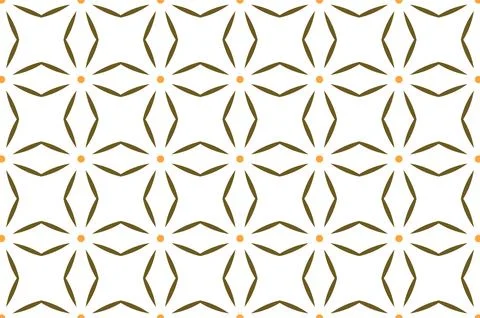 A pattern of brown and white squares with a yellow dot in the center Illustrazione stock