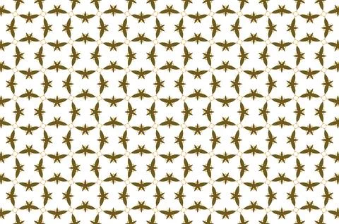 A pattern of brown birds design is spread across a white background Stock Illustration