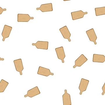 Pattern brown chopping board cartoon vector 库存插图