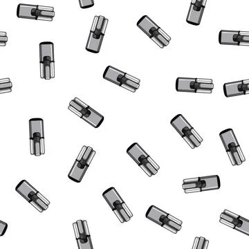 Pattern brown coffee grinder electric cartoon vector Stock Illustration