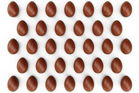 Pattern brown eggs. Background of eggs. Concept happy easter. Eggs as a symbol Stock Illustration