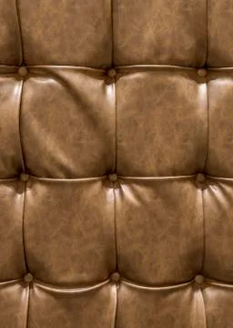 Pattern brown leather sofa background. Stock Photos