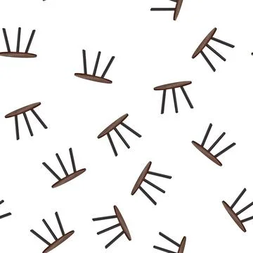 Pattern brown wood table cartoon vector Stock Illustration