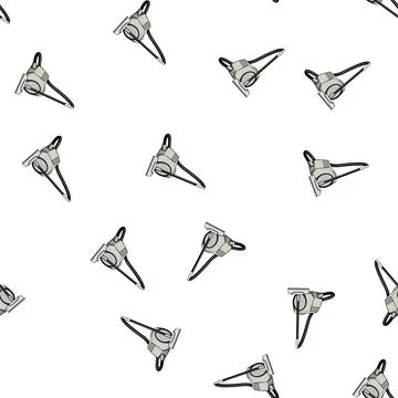 Pattern brush electric broom cartoon vector Stockillustratie