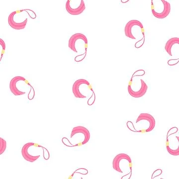 Pattern brush tassel rope cartoon vector Illustrazione stock