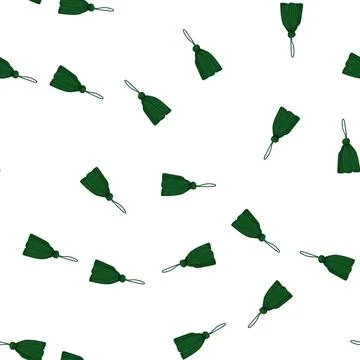 Pattern brush tassel rope cartoon vector Illustrazione stock